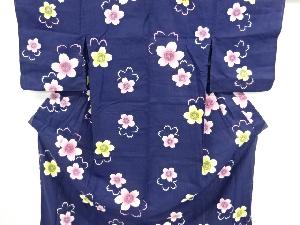 リサイクル　透かし織り桜模様浴衣